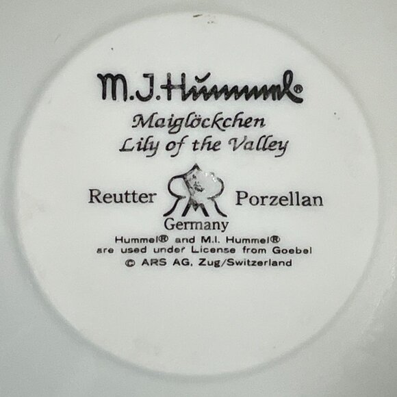 MJ HUMMEL Genuine Vintage Filagree Trinket Dish, Maiglockchen-Lily of the Valley - Picture 5 of 5